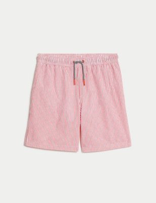 

Boys M&S Collection Seersucker Striped Swim Shorts (6-16 Yrs) - Red Mix, Red Mix