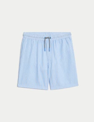 Seersucker Striped Swim Shorts (6-16 Yrs)