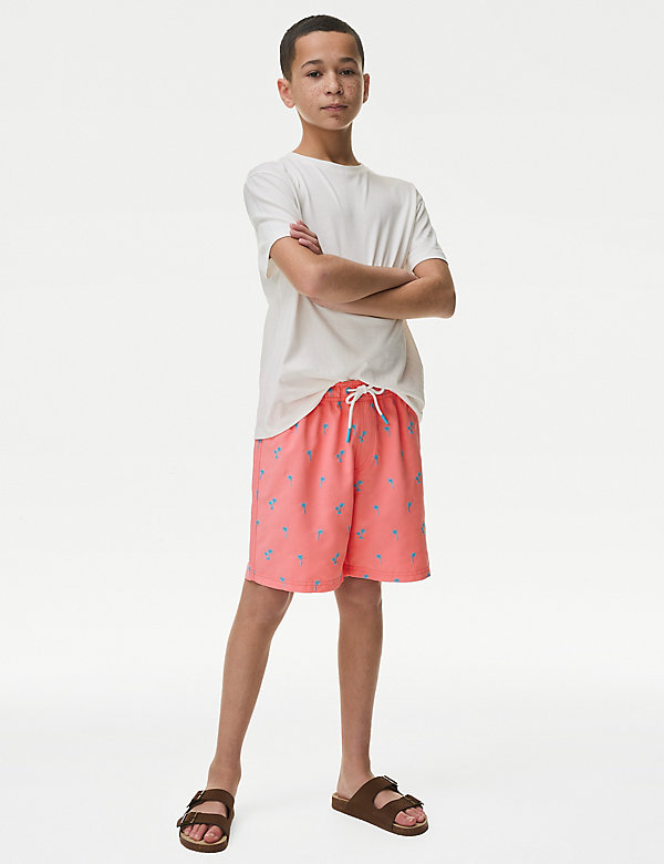 Flamingo Embroidered Swim Shorts (6-16 Yrs) - CY