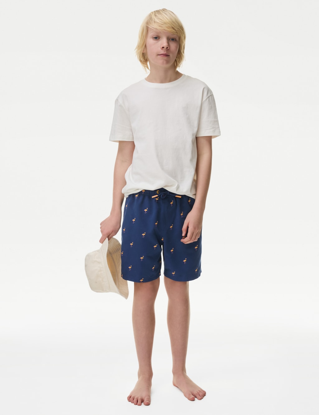 Buy Reiss Soft Blue Wave Senior Plain Drawstring Swim Shorts from