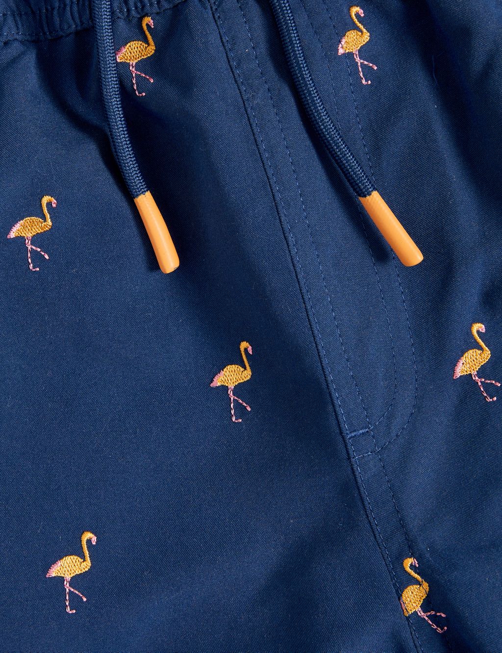 Flamingo Embroidered Swim Shorts (6-16 Yrs) image 6