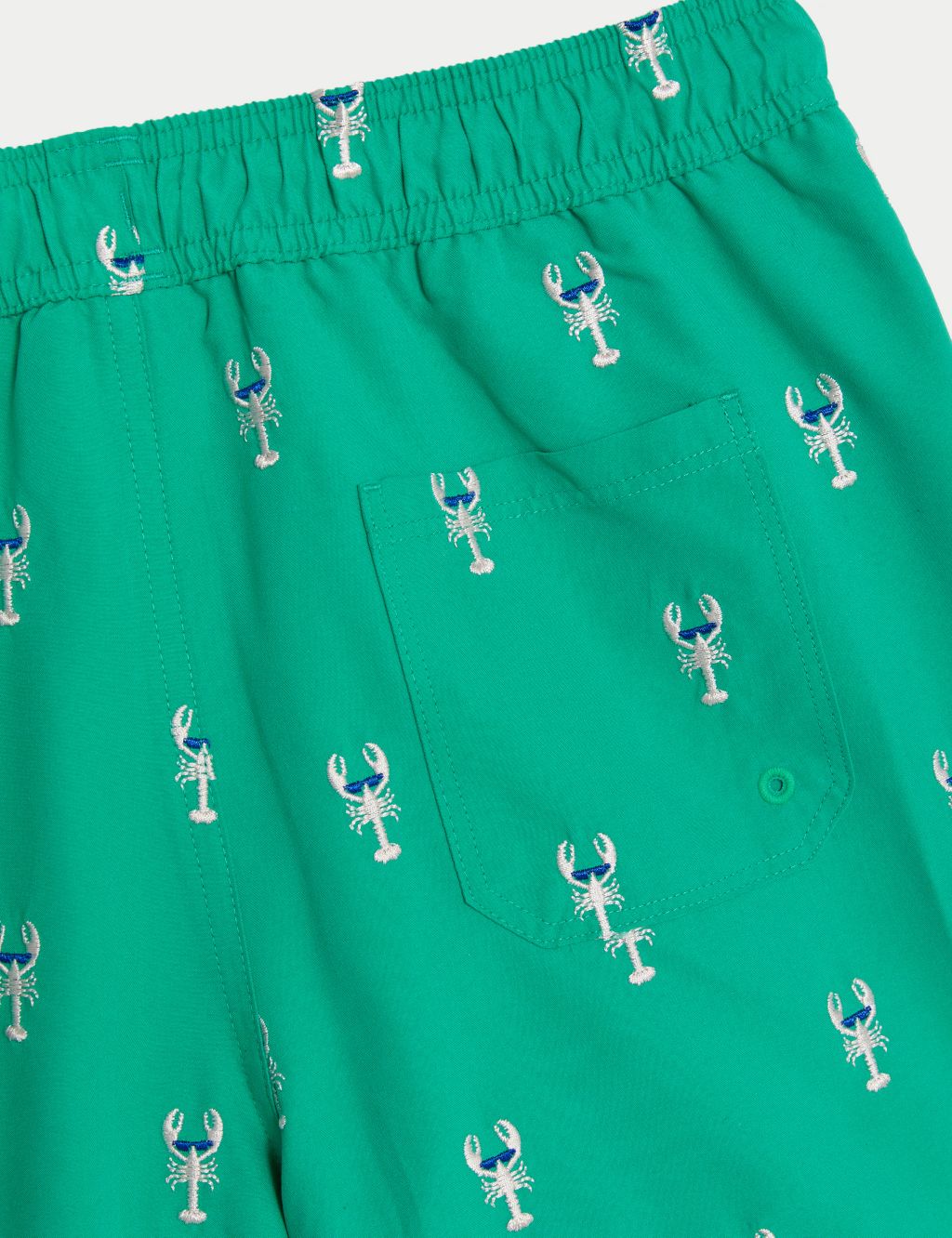 Flamingo Embroidered Swim Shorts (6-16 Yrs) image 6