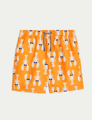 Lobster Print Swim Shorts (6-16 Yrs)