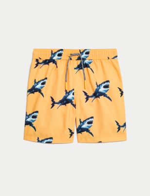 Shark Print Swim Shorts (6-16 Yrs)
