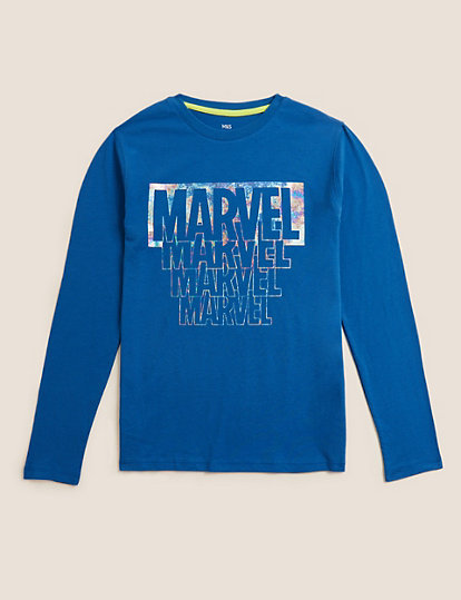Pure Cotton Marvel Superheroes™ Top (6-16 Yrs)