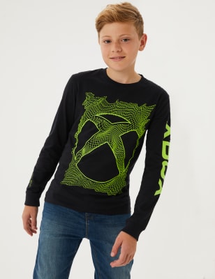 

Boys M&S Collection Pure Cotton Xbox™ Top (6-16 Yrs) - Black, Black