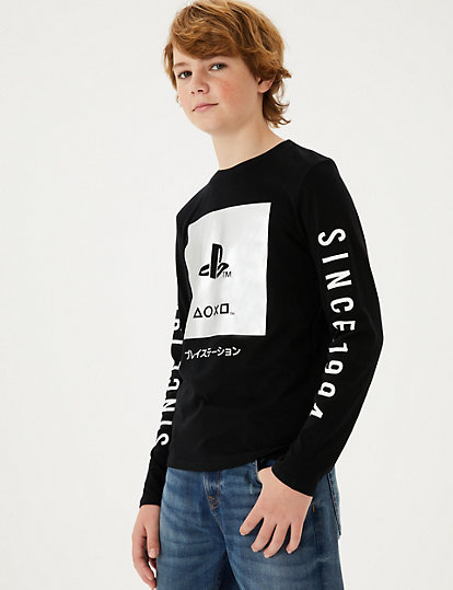 Pure Cotton PlayStation™ Top (6-16 Yrs)