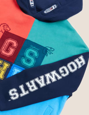 

M&S Collection Sudadera con capucha de algodón de casas de Harry Potter™ (2-16 años) - Multi, Multi