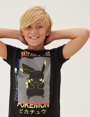 

M&S Collection Camiseta 100% algodón de Pokemon™ (6-16 años) - Black, Black