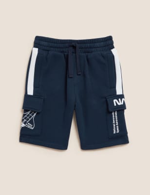 

Boys M&S Collection Cotton Rich NASA™ Shorts (6-16 Yrs) - Navy, Navy