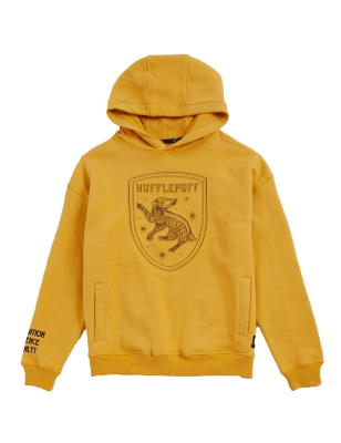 

Boys,Unisex,Girls M&S Collection Cotton Rich Harry Potter™ House Hoodie (6-16 Yrs) - Yellow, Yellow