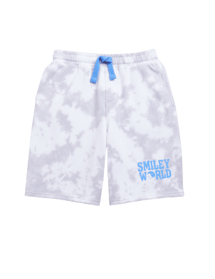 

Boys M&S Collection SmileyWorld® Cotton Rich Dip Dye Shorts (6 - 16 Yrs) - Grey Mix, Grey Mix