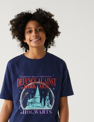 

Boys M&S Collection Pure Cotton Harry Potter™ Dark Arts T-Shirt (6-16 Yrs) - Indigo, Indigo