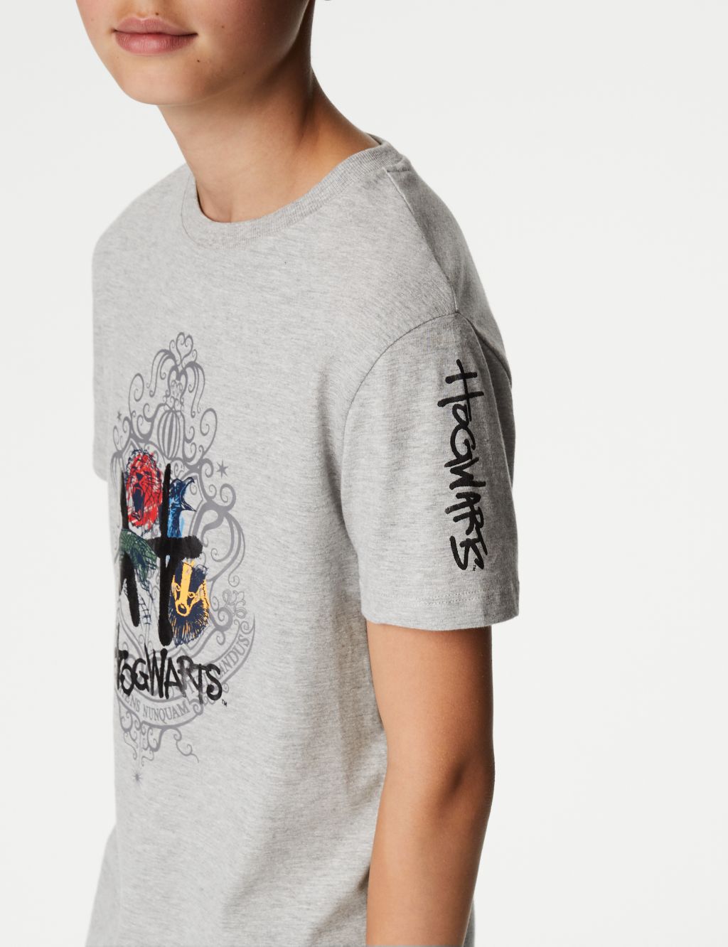 Cotton Rich Harry Potter™ Graffiti T-Shirt (6-16 Yrs) image 2