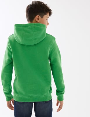 

Boys M&S Collection Cotton Rich Minecraft™Hoodie (6-16 Yrs) - Green Mix, Green Mix