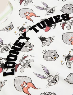 

Boys M&S Collection Pure Cotton Looney Tunes™ T-Shirt (6-16 Yrs) - Ivory Mix, Ivory Mix