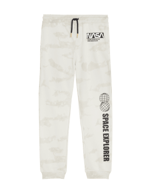 

M&S Collection Jogginghose mit hohem Baumwollanteil, NASA™-Motiv und Batikmuster (6-16 J.) - Multi, Multi