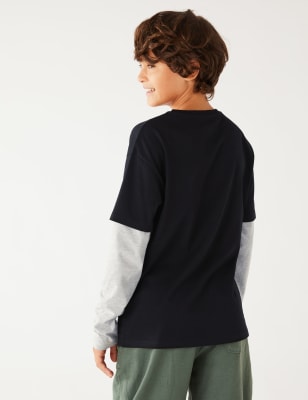 

Boys M&S Collection Cotton Rich NASA™ T-Shirt (6 - 16 Yrs) - Carbon, Carbon