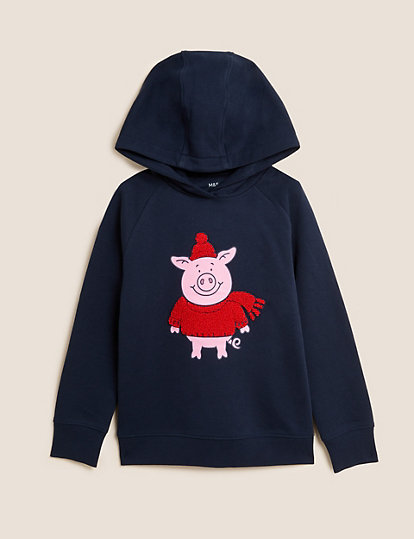 Cotton Rich Percy Pig™ Hoodie  (6 -16 Yrs)