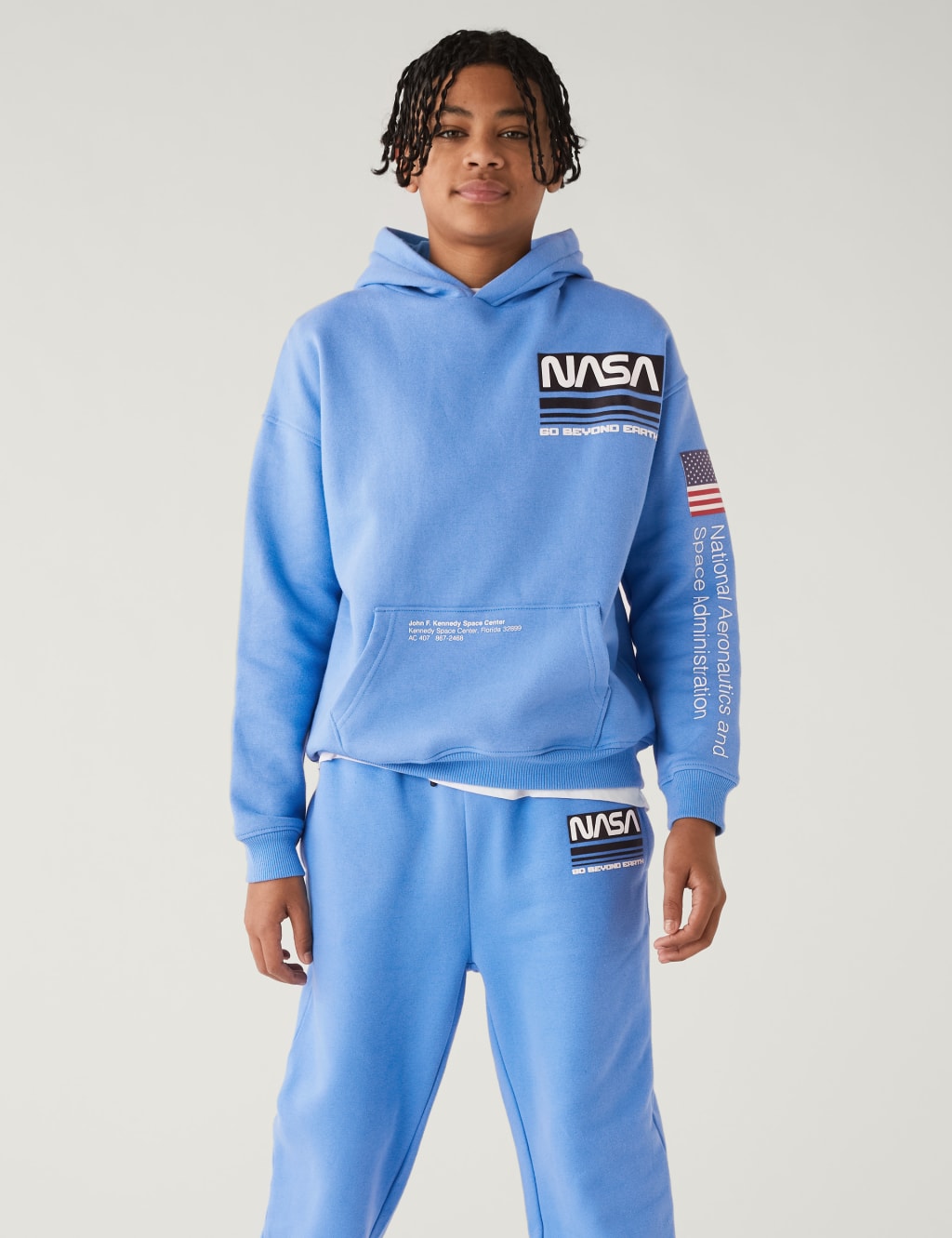 Cotton Rich NASA™ Hoodie (6-16 Yrs) image 2