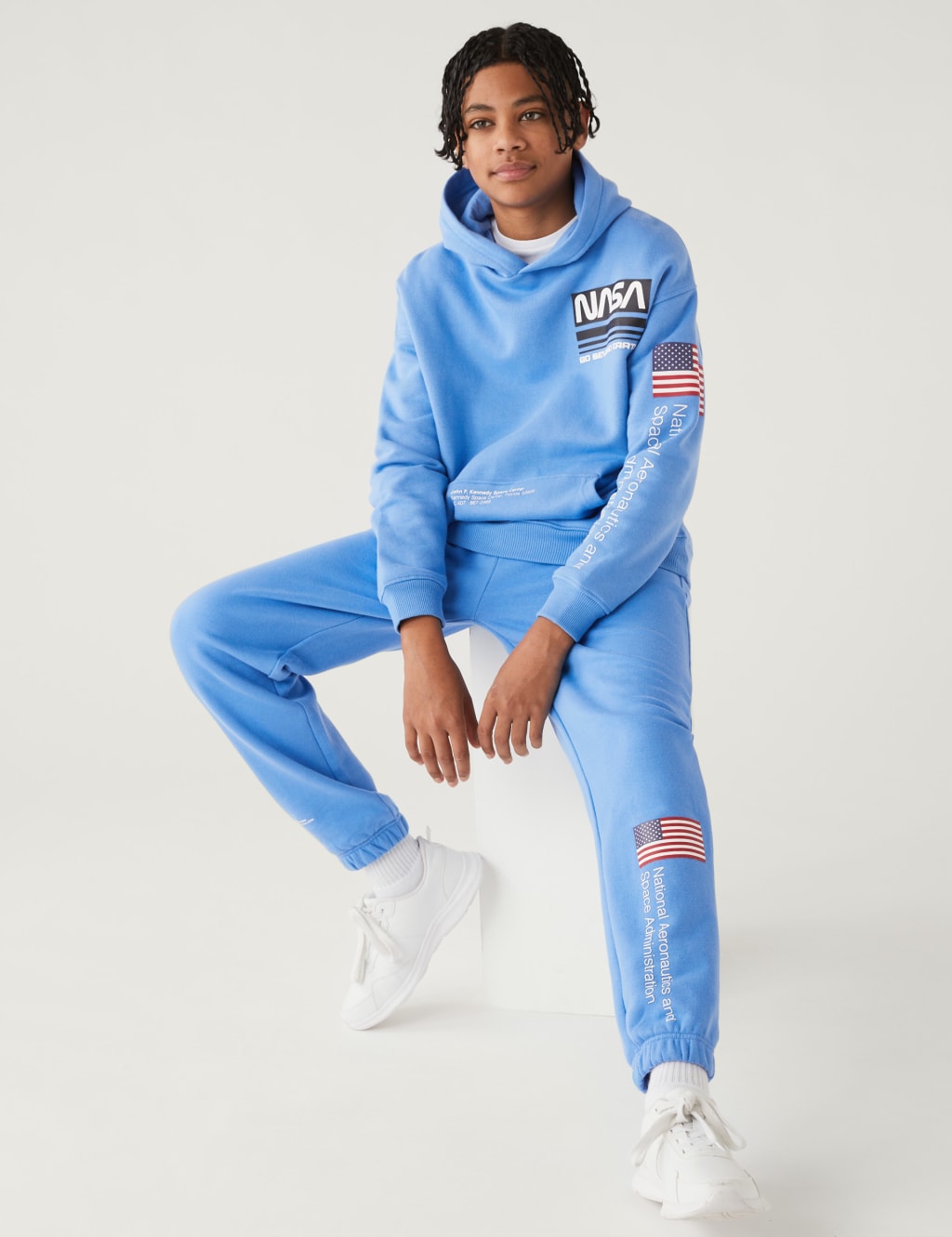 Cotton Rich NASA™ Joggers (6-16 Yrs) image 1