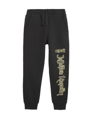

Boys M&S Collection Cotton Rich Jujustu Kaisen™ Joggers (6-16 Yrs) - Black, Black