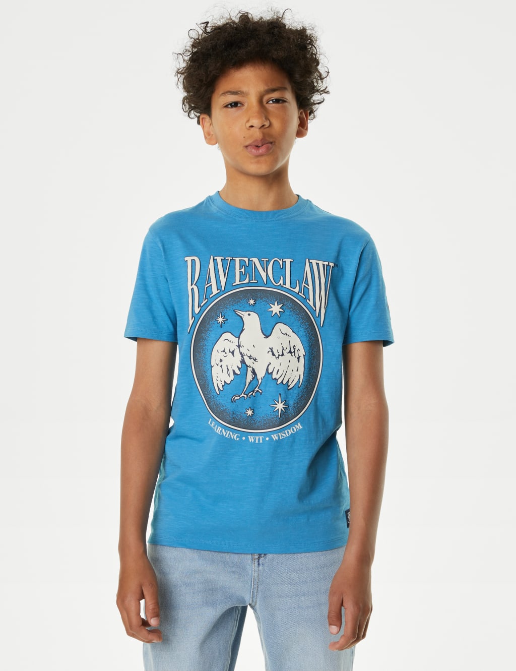 Pure Cotton Harry Potter™ Slytherin T-Shirt (6-16 Yrs) image 1