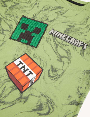 

Boys M&S Collection Pure Cotton Minecraft™ Top (6-16 Yrs) - Khaki Mix, Khaki Mix