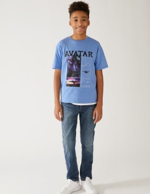 

M&S Collection Camiseta 100% algodón de Avatar™ (6-16 años) - Dusty Blue, Dusty Blue