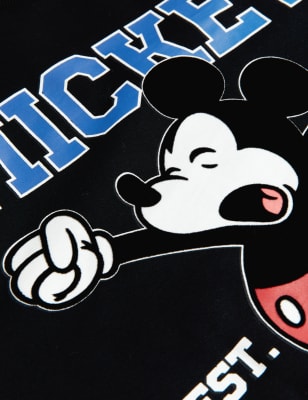 

M&S Collection Sweatshirt mit hohem Baumwollanteil und Mickey Mouse™-Motiv (6-16 J.) - Black Mix, Black Mix