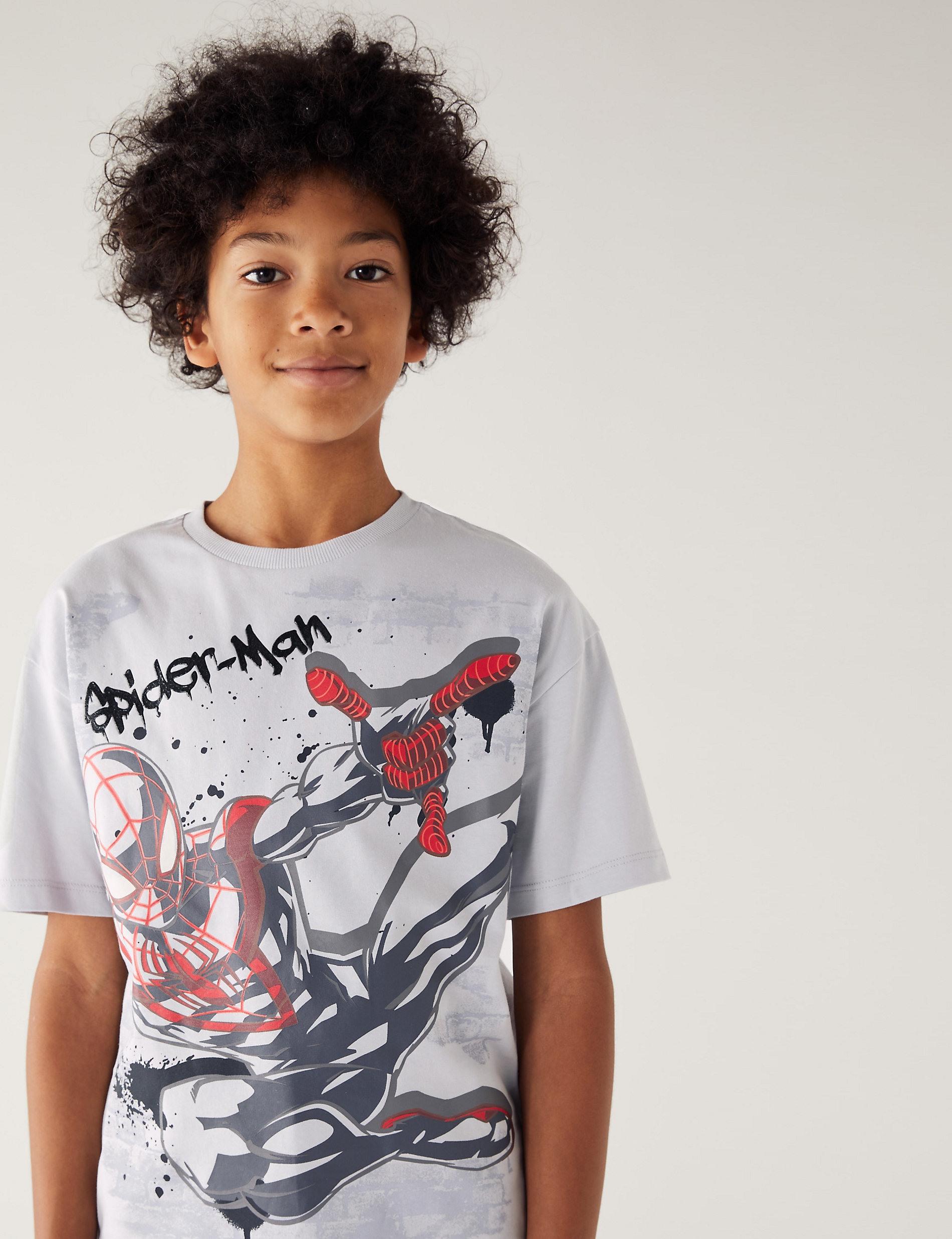 T-shirt 100&nbsp;% coton à motif Spider-Man™ (du&nbsp;6 au 16&nbsp;ans)