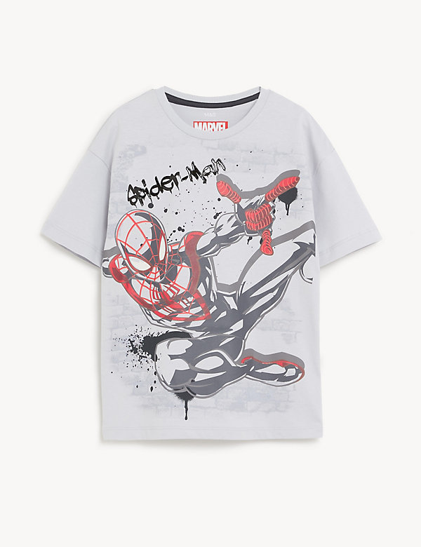 T-shirt 100&nbsp;% coton à motif Spider-Man™ (du&nbsp;6 au 16&nbsp;ans) - FR