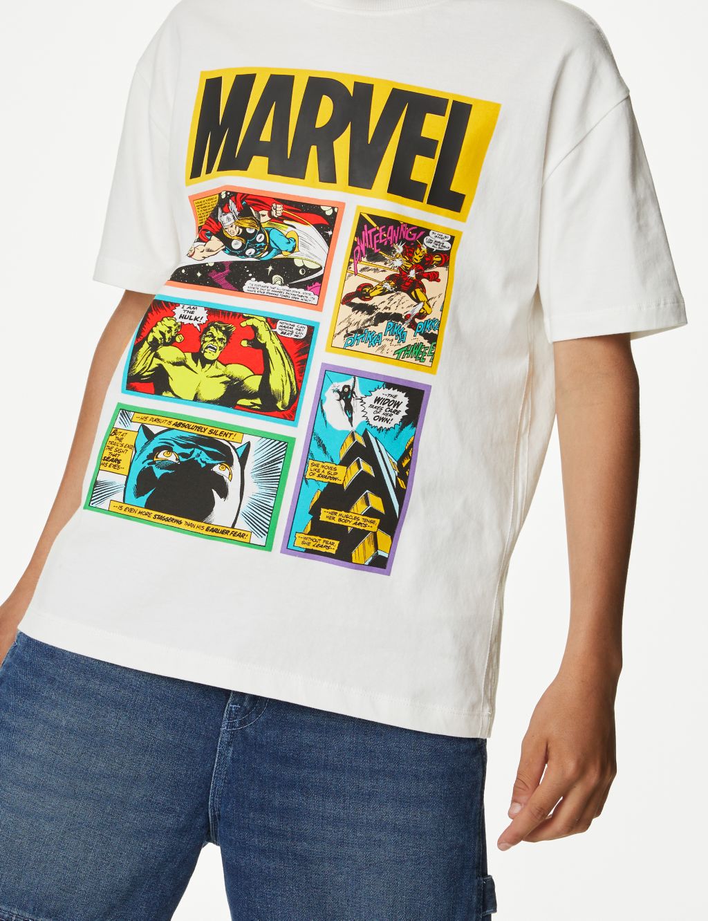 Cotton Rich Marvel Comics™ T-Shirt (6 - 16 Yrs) image 2