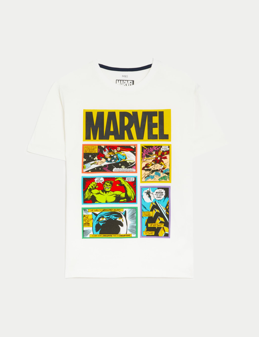 Cotton Rich Marvel Comics™ T-Shirt (6 - 16 Yrs) image 1