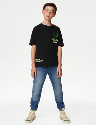 

Boys M&S Collection Pure Cotton Xbox™ T-Shirt (6-16 Yrs) - Black, Black