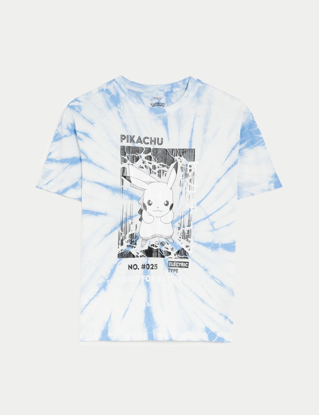 Pure Cotton Pokémon™ Tie Dye T-Shirt (6-16 Yrs) image 1