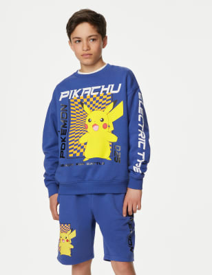 

M&S Collection Sudadera de algodón de Pokemon™ (6-16 años) - Blue, Blue