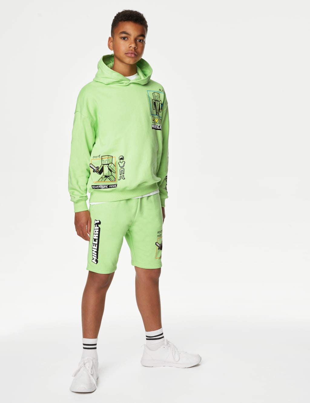 Cotton Rich Minecraft™ Shorts (6 - 16 Yrs) image 1