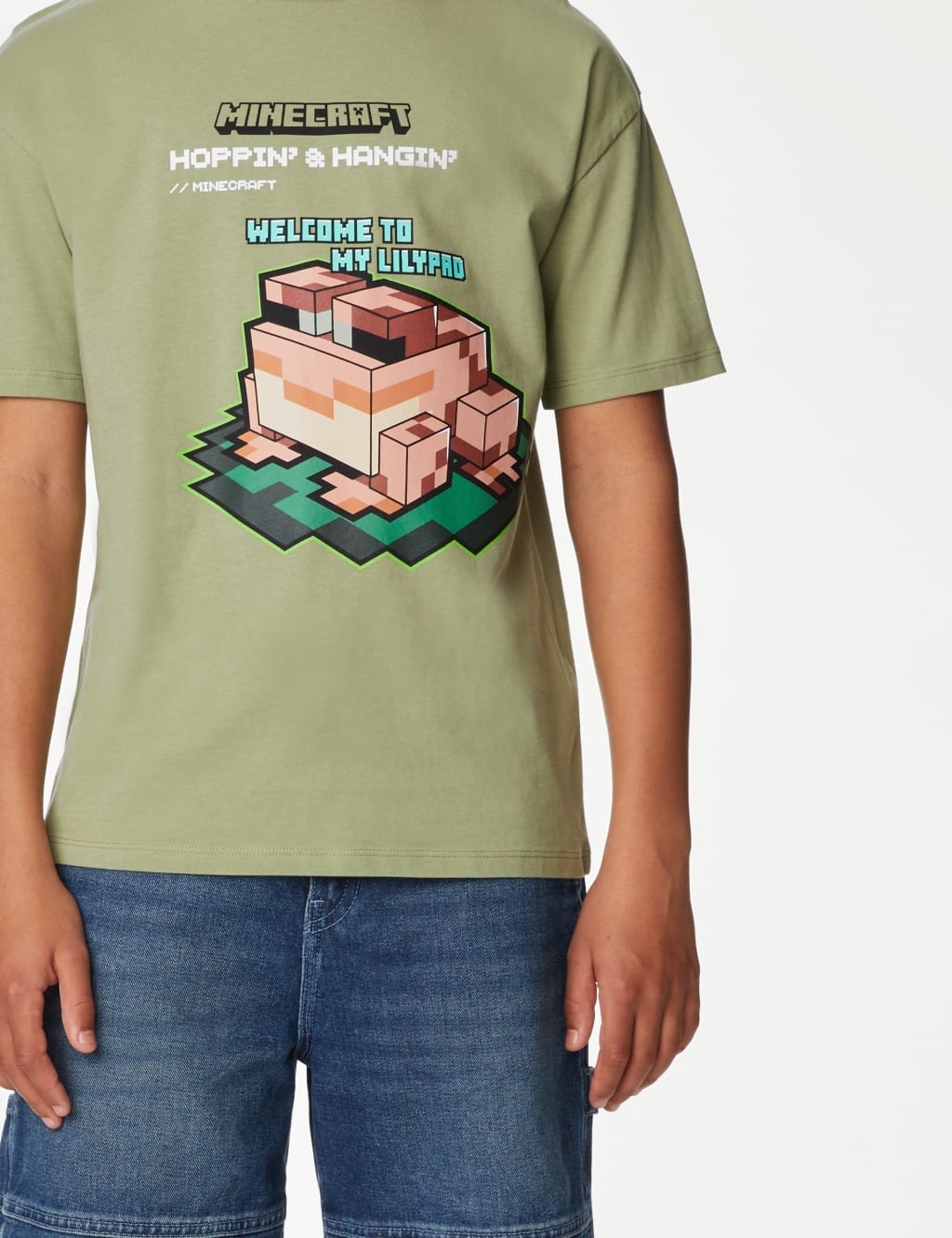 Pure Cotton Minecraft™ Frog T-Shirt (6-16 Yrs) image 3