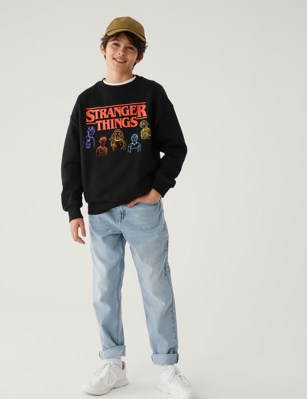 Cotton Rich Stranger Things™ Sweatshirt (6-16 Yrs) image 1