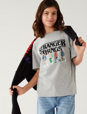 Tee shirt discount stranger things fille