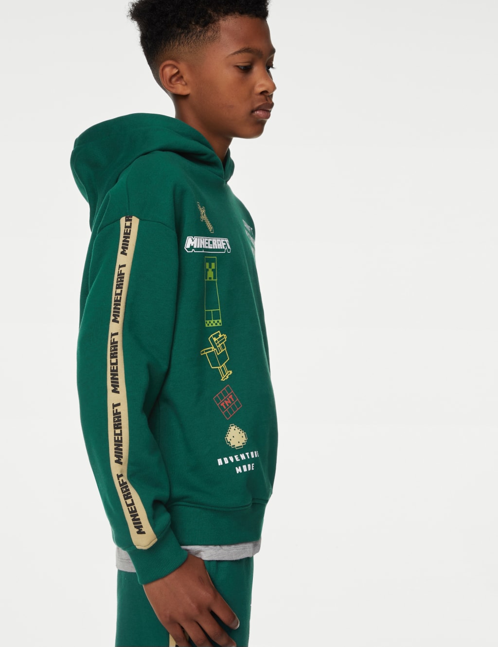 Cotton Rich Minecraft™ Hoodie (6-16 Yrs) image 3