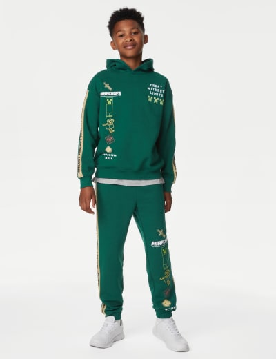 Cotton Rich Minecraft™ Side Stripe Joggers (6-16 Yrs)