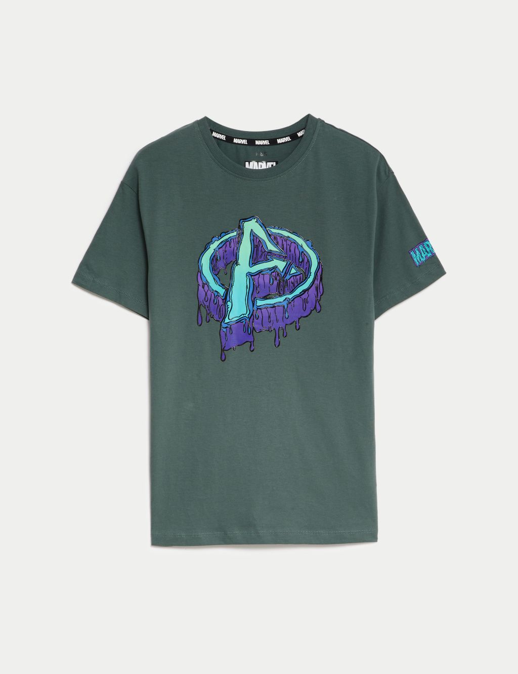 Pure Cotton Avengers™ Print T-Shirt (6-16 Yrs) image 2