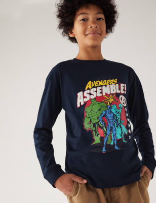 

Boys M&S Collection Pure Cotton Avengers™ Top (6-16 Yrs) - Navy, Navy