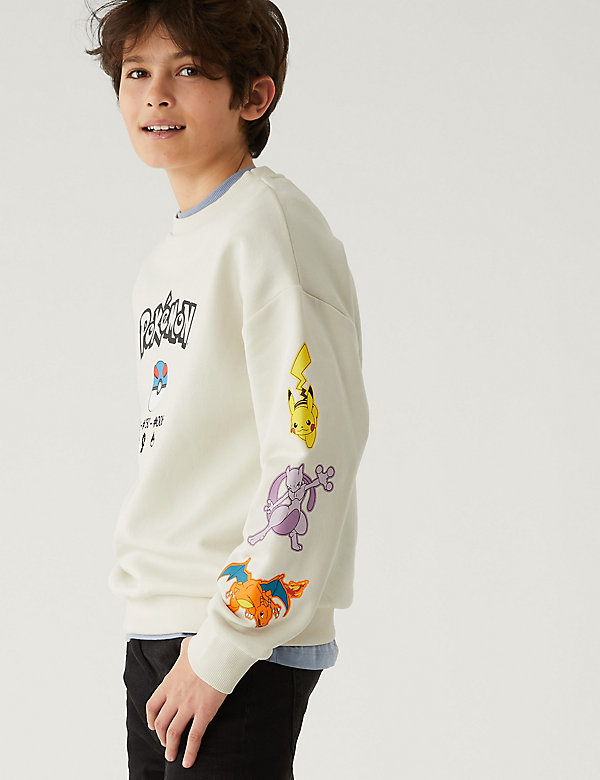 Cotton Rich Pokémon™ Sweatshirt (6-16 Yrs) - LK