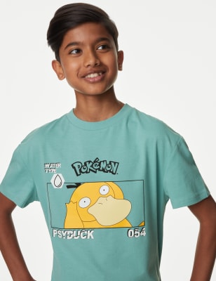 

Boys M&S Collection Pure Cotton Pokemon™ T-Shirt (6 - 16 Yrs) - Dusted Aqua, Dusted Aqua