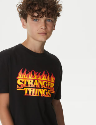 Pure Cotton Stranger Things T Shirt 6 16 Yrs M S CH