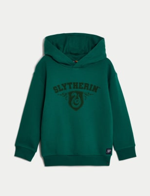 

Boys,Unisex,Girls M&S Collection Cotton Rich Harry Potter™ Hoodie (6-16 Yrs) - Green, Green