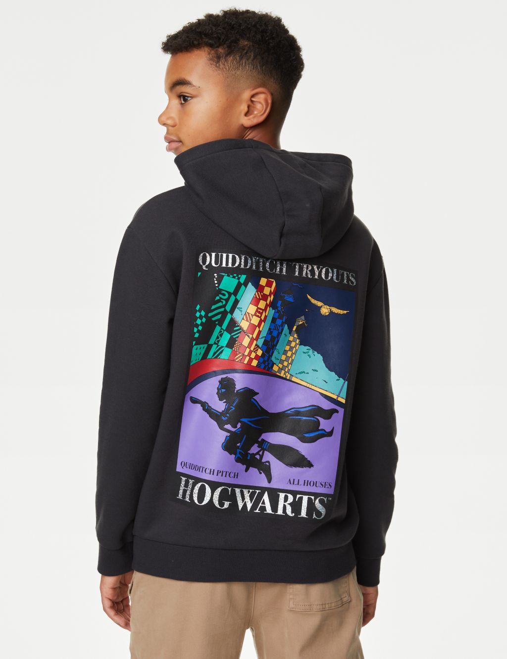 Cotton Rich Harry Potter™ Quidditch™ Hoodie (6-16 Yrs) image 4